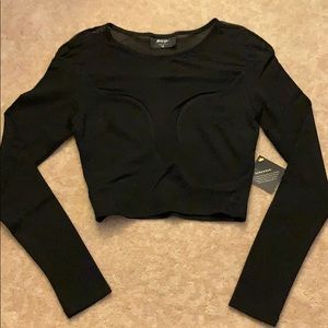 Nasty Gal long sleeve crop top